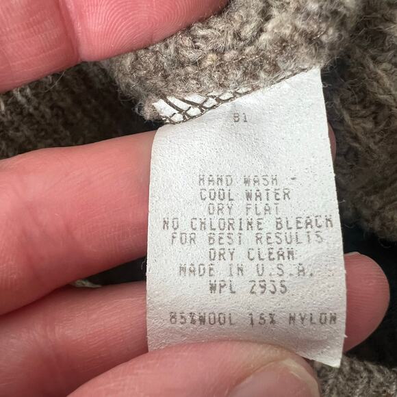 Vintage REI Brown Wool Sleeveless Zip-Up Cardigan Sweater Vest Mens M Ivy League - Picture 11 of 11